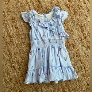 Janie and Jack floral pinstripe dress size 2